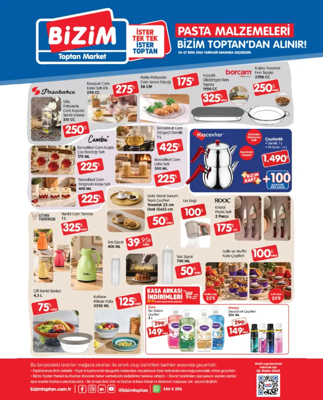 Bizim Toptan 24-27 Ekim 2026 kataloğu sayfa 2
